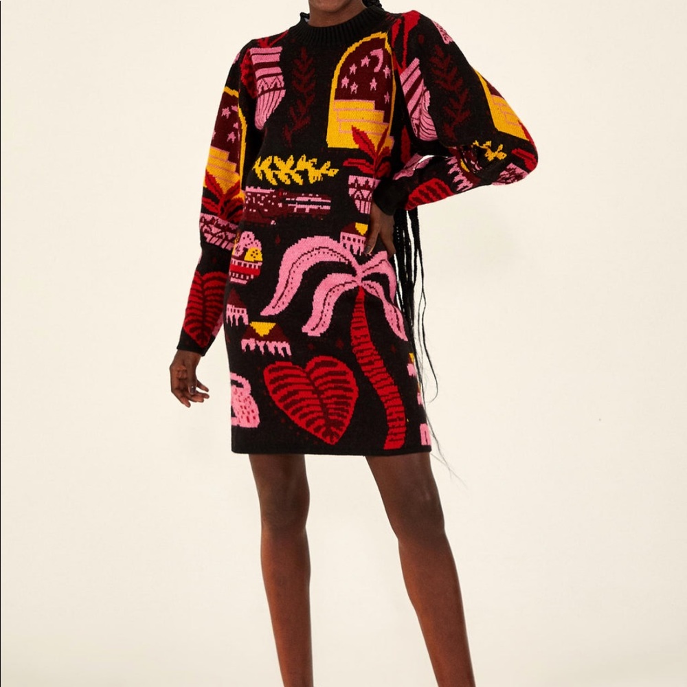 Farm Rio sweater dress small